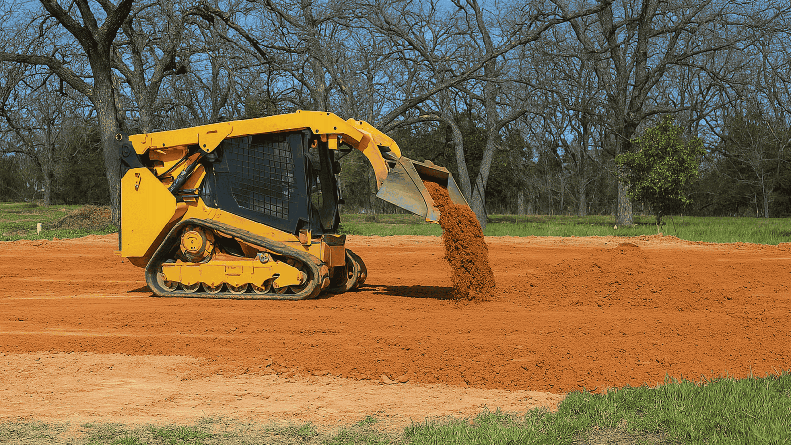 JKT Outdoor Services Ltd. doing Land Grading for a client in Canada